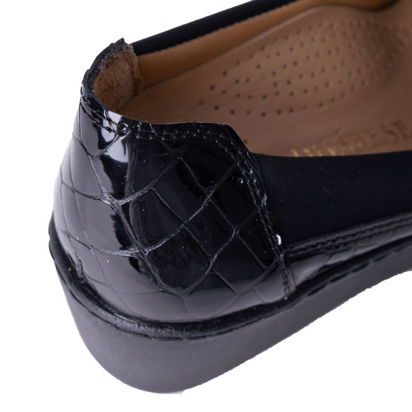 DIVARESE BLACK SHOES | WOMENS SIZE 37 - Picture 4 of 4